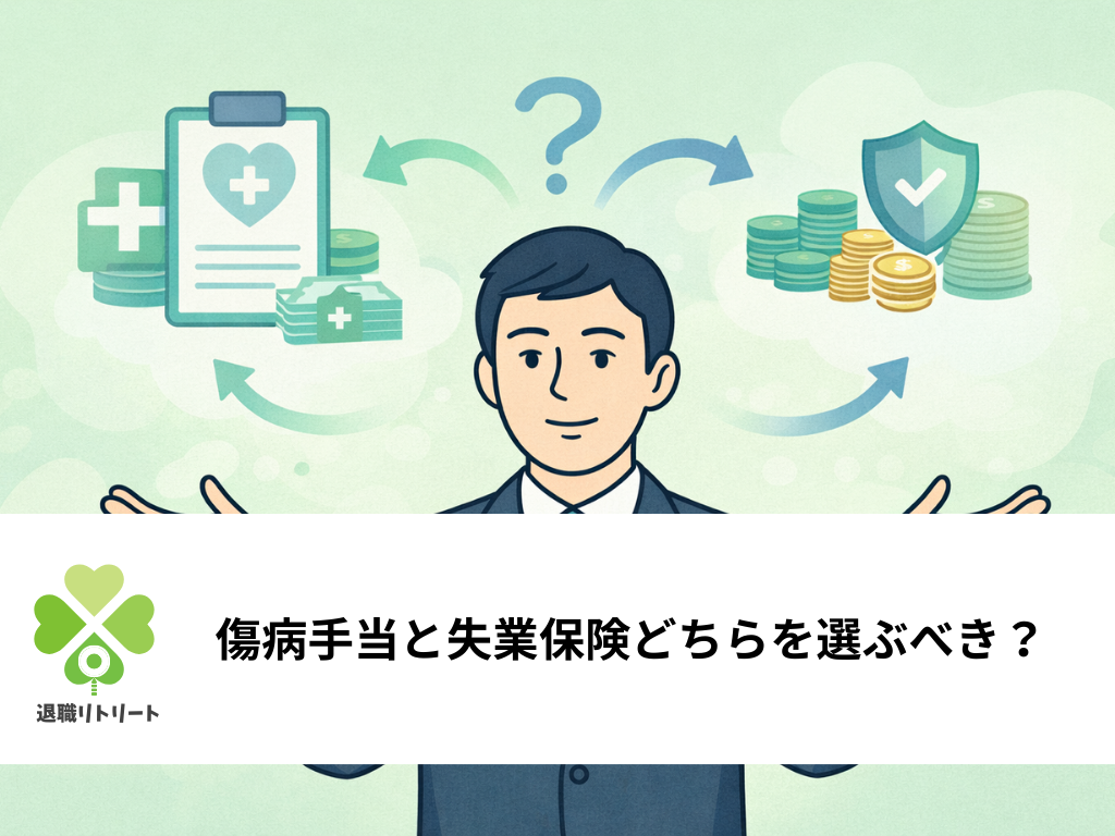 傷病手当と失業保険どちらを選ぶべき？金額シミュレーションと切り替え方法を解説