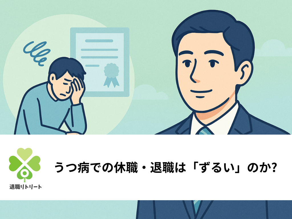 うつ病での休職・退職は「ずるい」のか?不安を感じる方へ伝えたい正しい知識と使える制度