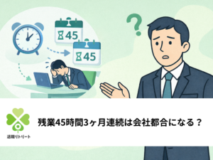 残業45時間が3ヶ月連続したら会社都合になる？条件と証明の手順