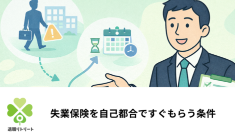 【2026年版】失業保険を自己都合ですぐもらう3つの条件と手続き