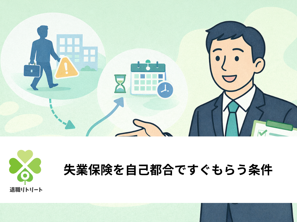 【2026年版】失業保険を自己都合ですぐもらう3つの条件と手続き
