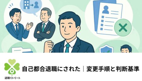 自己都合にされた｜変更手順と判断基準