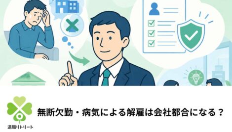 無断欠勤・病気による解雇は会社都合になる？判断基準
