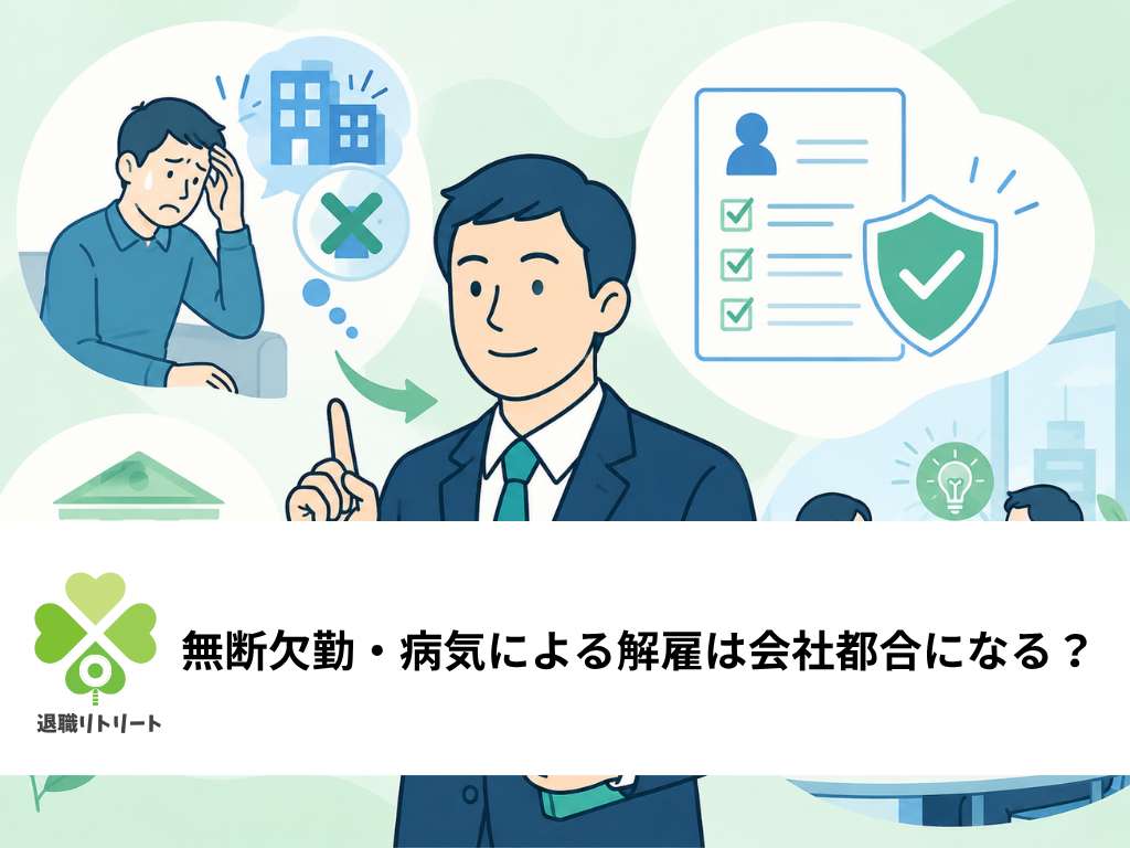 無断欠勤・病気による解雇は会社都合になる?判断基準